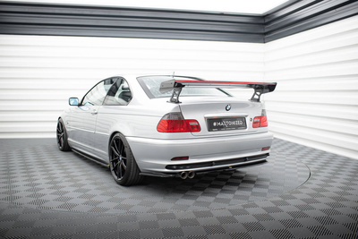 Karbonowy Spoiler Z Zewnętrznymi Wspornikami + LED BMW 3 Coupe E46