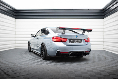 Karbonowy Spoiler Z Wewnętrznymi Wspornikami + LED BMW 4 F32 / 4 F32 M-Pack Coupe