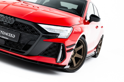 Splitter Przedni Street Pro + Flaps Audi RS3 Sedan 8Y Facelift
