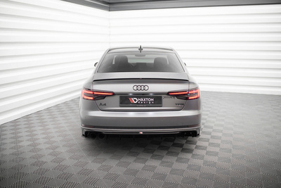 Dokładka Tylna V.1 Audi A4 S-line B9 (Wersja z podwójną końcówką wydechu z jednej strony)