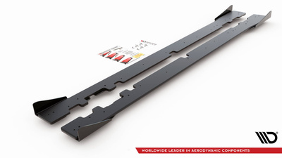 Dokładki progów Street Pro+ Flapsy Mercedes-AMG C43 / AMG-Line Coupe C205