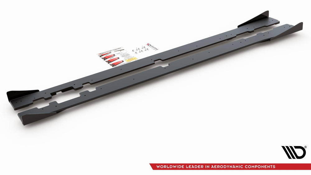 Dokładki progów Street Pro+ Flapsy Mercedes-AMG C43 / AMG-Line Coupe C205