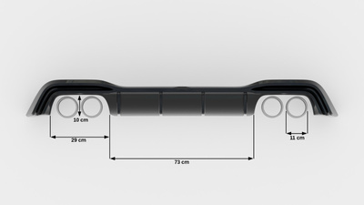 Dokładka Tylna V.2 Volkswagen Golf R Hatchback Mk8 Facelift
