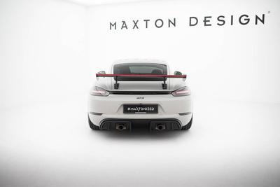 Karbonowy Spoiler Z Górnymi Mocowaniami V.2 + LED Porsche 718 Cayman 982c