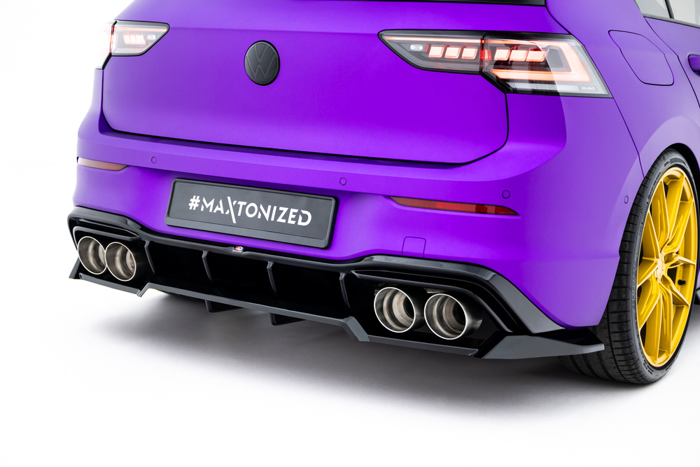 Splitter Tylny (Z Dyfuzorem) V.2 Volkswagen Golf R  Mk8 / Mk8 Facelift
