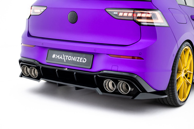 Splitter Tylny (Z Dyfuzorem) V.2 Volkswagen Golf R Hatchback Mk8 / Mk8 Facelift