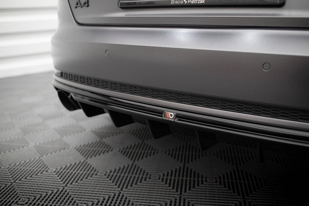 Dokładka Tylna V.1 Audi A4 S-line B9 (Wersja z pojedynczą końcówką wydechu z jednej strony)