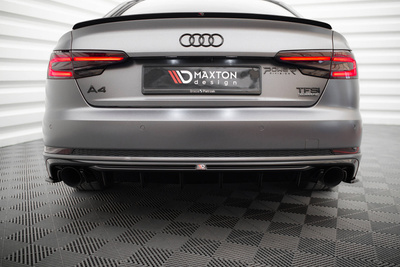 Dokładka Tylna V.1 Audi A4 S-line B9 (Wersja z pojedynczymi końcówkami wydechu po obydwu stronach)