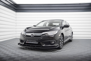 Splitter Przedni Street Pro + Flaps Honda Civic Sedan Mk10