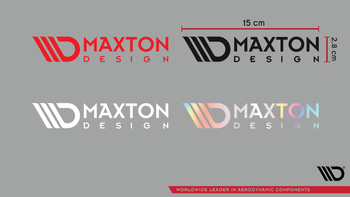 Maxton Sticker White 05 – Naklejka Logo Mała 15x2,8 cm biała