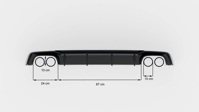 Dokładka Tylna Audi S5 F5 Coupe / Sportback