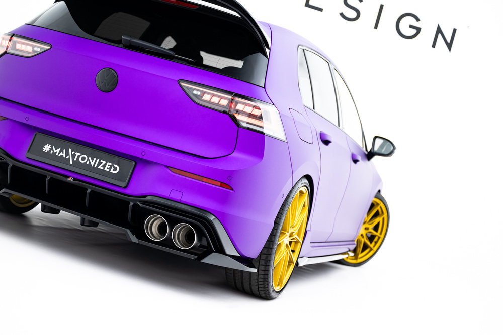 Splitter Tylny (Z Dyfuzorem) V.2 Volkswagen Golf R  Mk8 / Mk8 Facelift