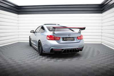 Karbonowy Spoiler Z Zewnętrznymi Wspornikami + LED BMW 4 F32 / 4 F32 M-Pack Coupe