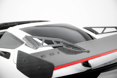 Karbonowy Spoiler Z Górnymi Mocowaniami + LED Chevrolet Corvette Stingray / Grand Sport C7