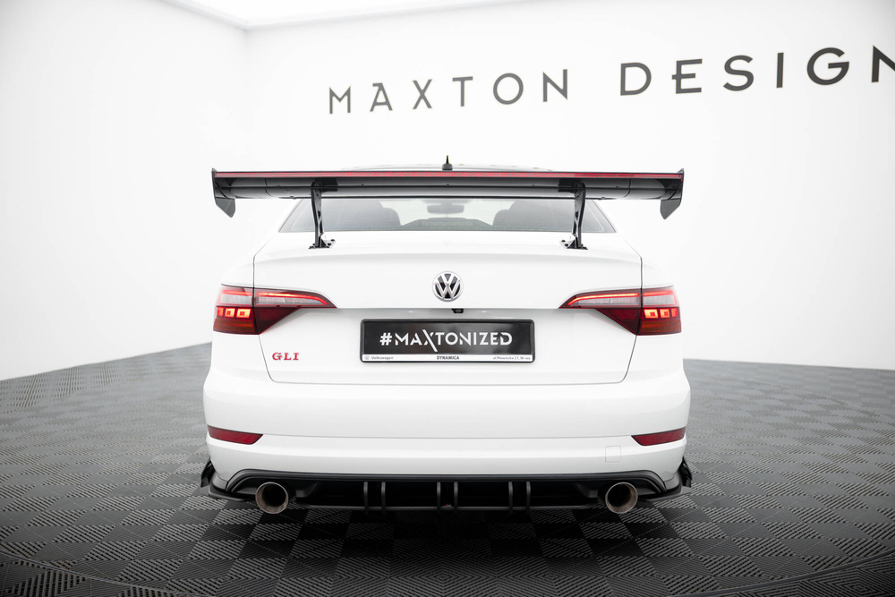 Karbonowy Spoiler Z Wewnętrznymi Wspornikami + LED Volkswagen Jetta GLI Mk7