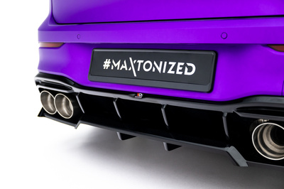 Splitter Tylny (Z Dyfuzorem) V.2 Volkswagen Golf R  Mk8 / Mk8 Facelift