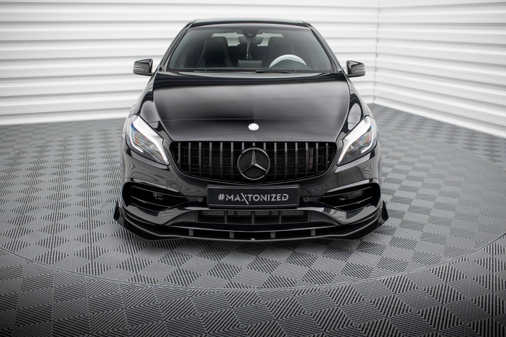 Splitter Przedni Street Pro + Flaps Mercedes-Benz A AMG-Line W176 Facelift