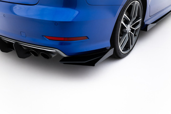 Splittery Tylne Boczne Street Pro + Flaps Audi S3 Sedan 8V