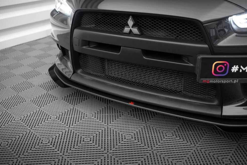 Splitter Przedni Street Pro + Flaps Mitsubishi Lancer EVO X