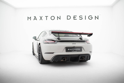 Karbonowy Spoiler Z Górnymi Mocowaniami V.2 + LED Porsche 718 Cayman 982c