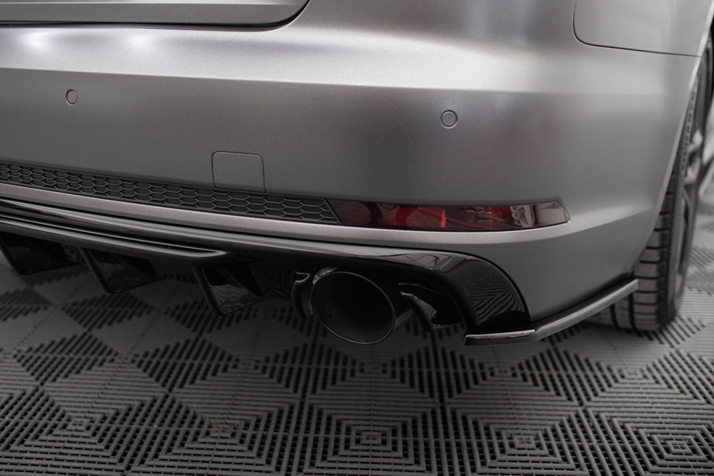 Dokładka Tylna V.1 Audi A4 S-line B9 (Wersja z pojedynczymi końcówkami wydechu po obydwu stronach)