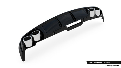 Dokładka Tylna + Atrapa Wydechu Audi A6 Sedan / Avant C8 / C8 Facelift