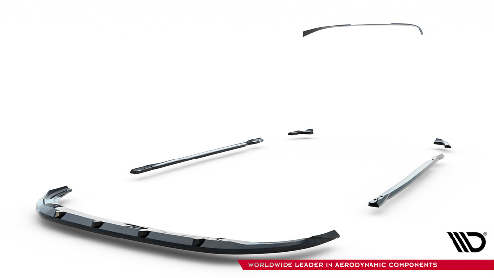 Zestaw Splitterów V.2 Volkswagen Golf R Hatchback Mk8 Facelift