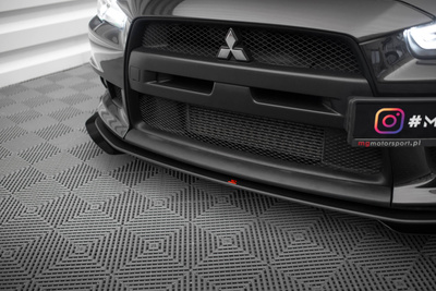 Splitter Przedni Street Pro + Flaps Mitsubishi Lancer EVO X