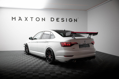 Karbonowy Spoiler Z Wewnętrznymi Wspornikami + LED Volkswagen Jetta GLI Mk7