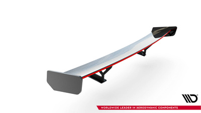 Karbonowy Spoiler Z Wewnętrznymi Wspornikami + LED Honda Civic SI Mk10