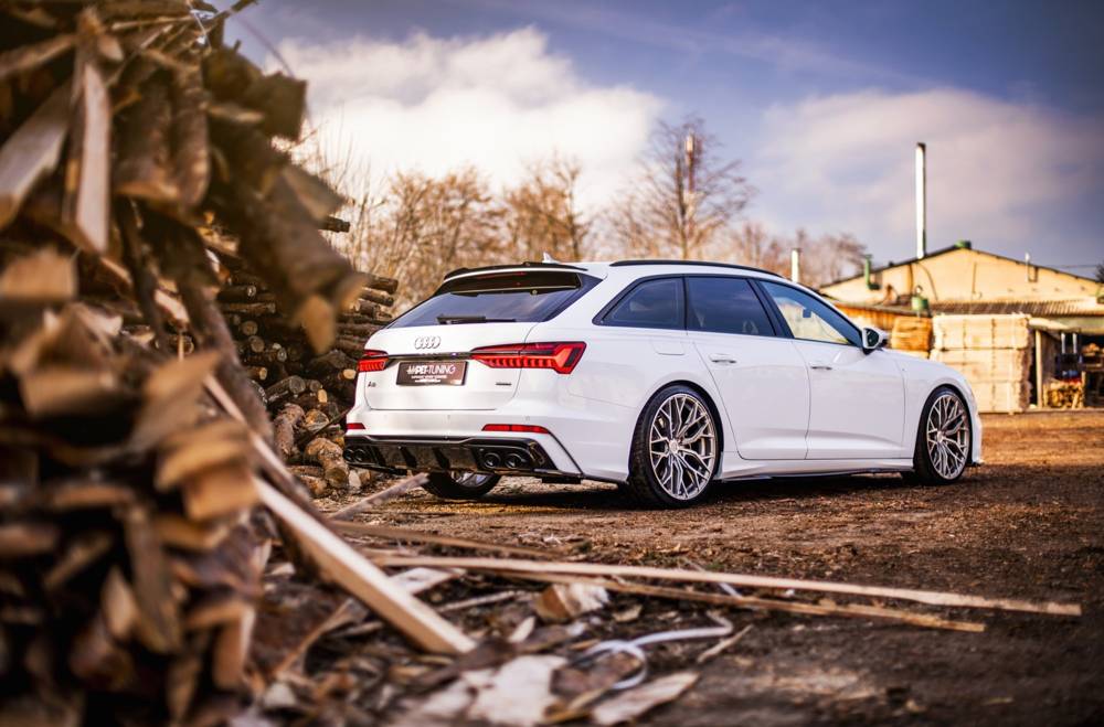 Dokładka Tylna + Atrapa Wydechu Audi A6 S-Line / S6 C8 / C8 Facelift