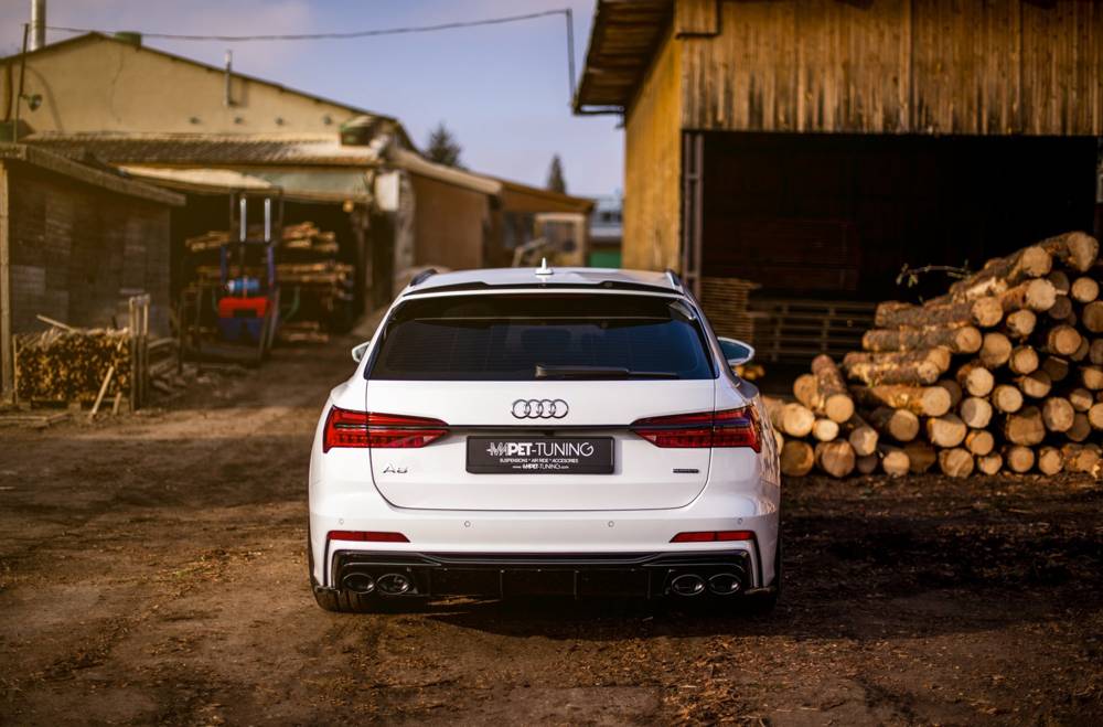 Dokładka Tylna + Atrapa Wydechu Audi A6 S-Line / S6 C8 / C8 Facelift