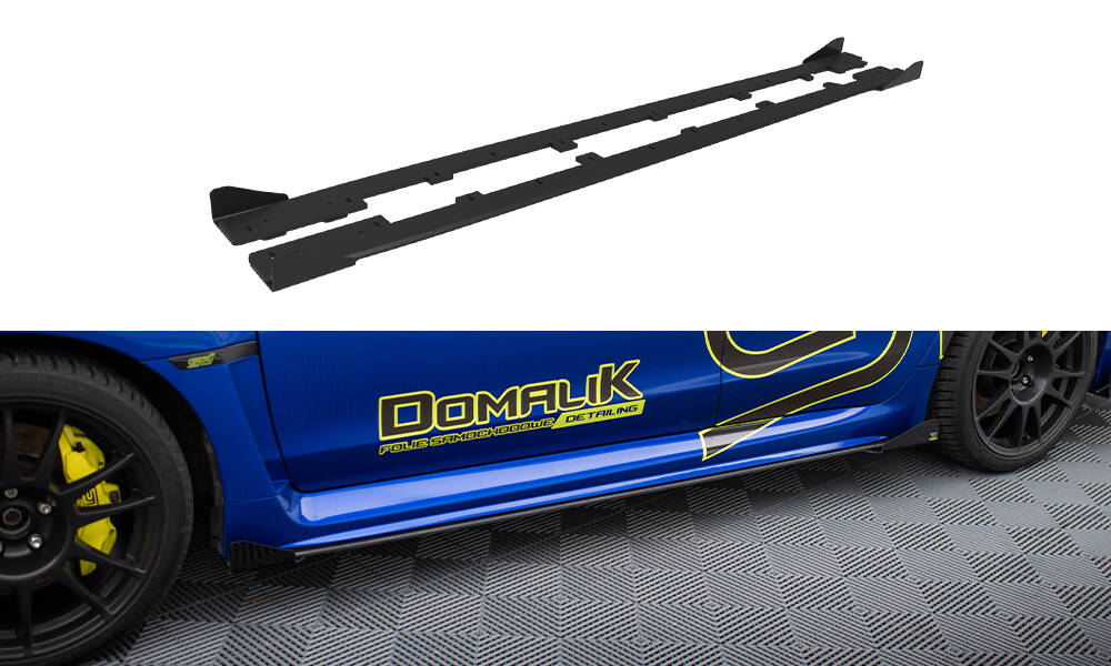 Dokładki progów Street Pro + Flaps Subaru WRX STI Mk1