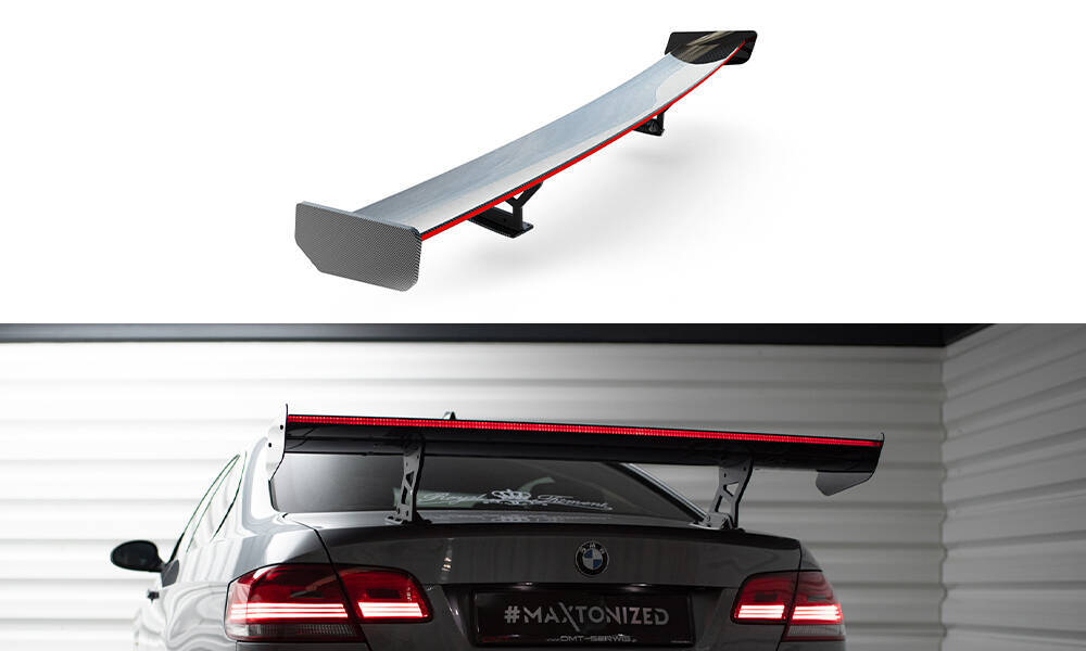 Karbonowy Spoiler Z Wewnętrznymi Wspornikami + LED BMW 3 / M3 Coupe E92