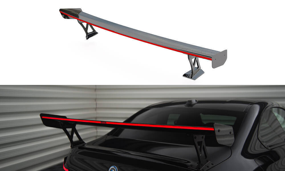 Karbonowy Spoiler Z Zewnętrznymi Wspornikami + Światło LED BMW M2 G87 / M240i / 2 M-Pack / 2 Standard G42