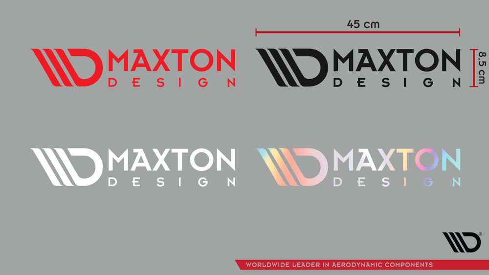 Maxton Sticker Black 06 – Naklejka Logo Duża 45x8,5 cm czarna. 