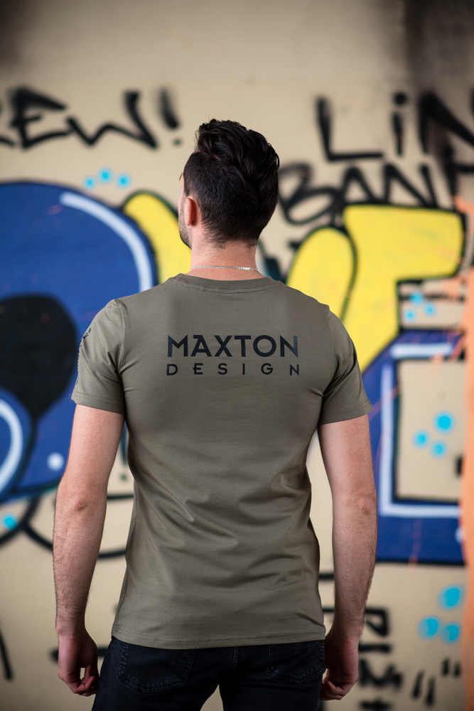 Męski t-shirt khaki