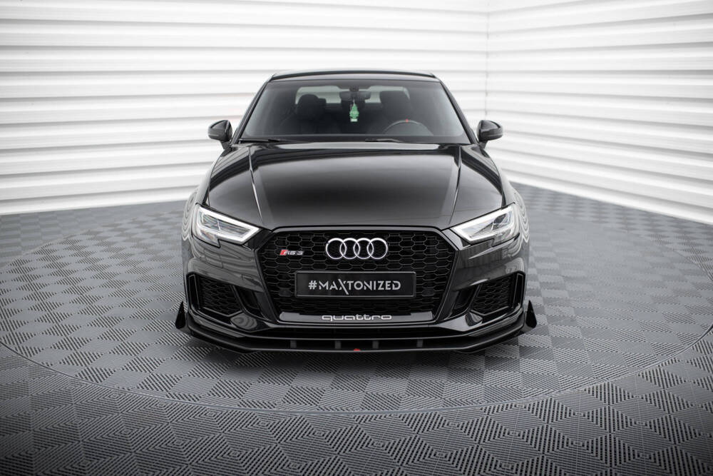 Splitter Przedni Street Pro V.1 + Flaps Audi RS3 Sedan 8V Facelift