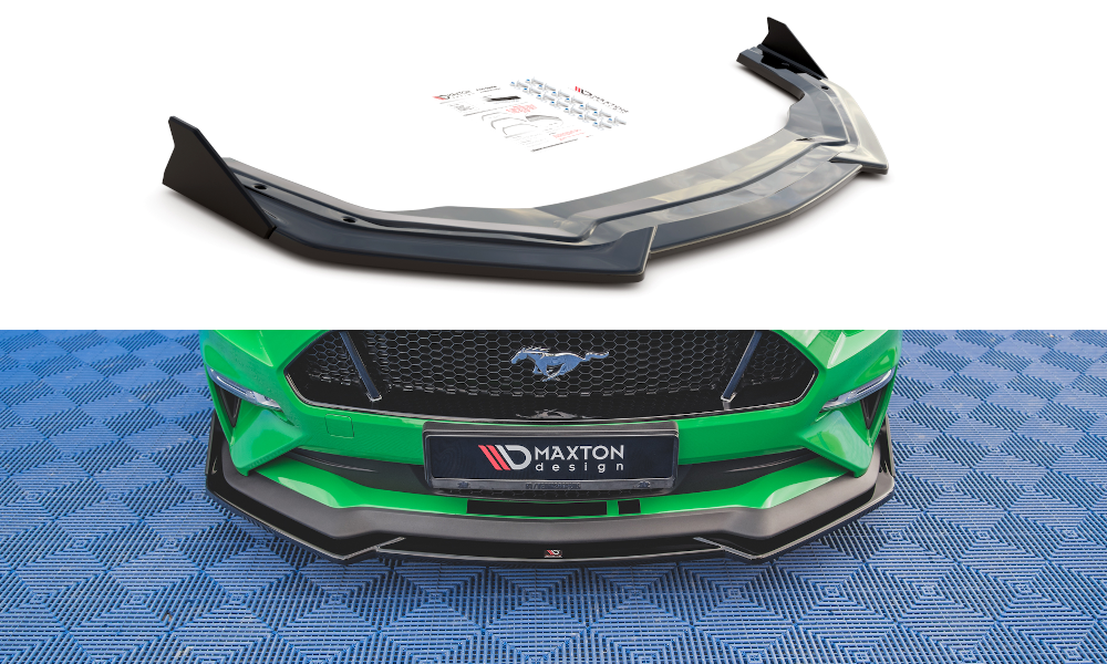 Splitter Przedni V.1 + Flaps Ford Mustang GT Mk6 Facelift