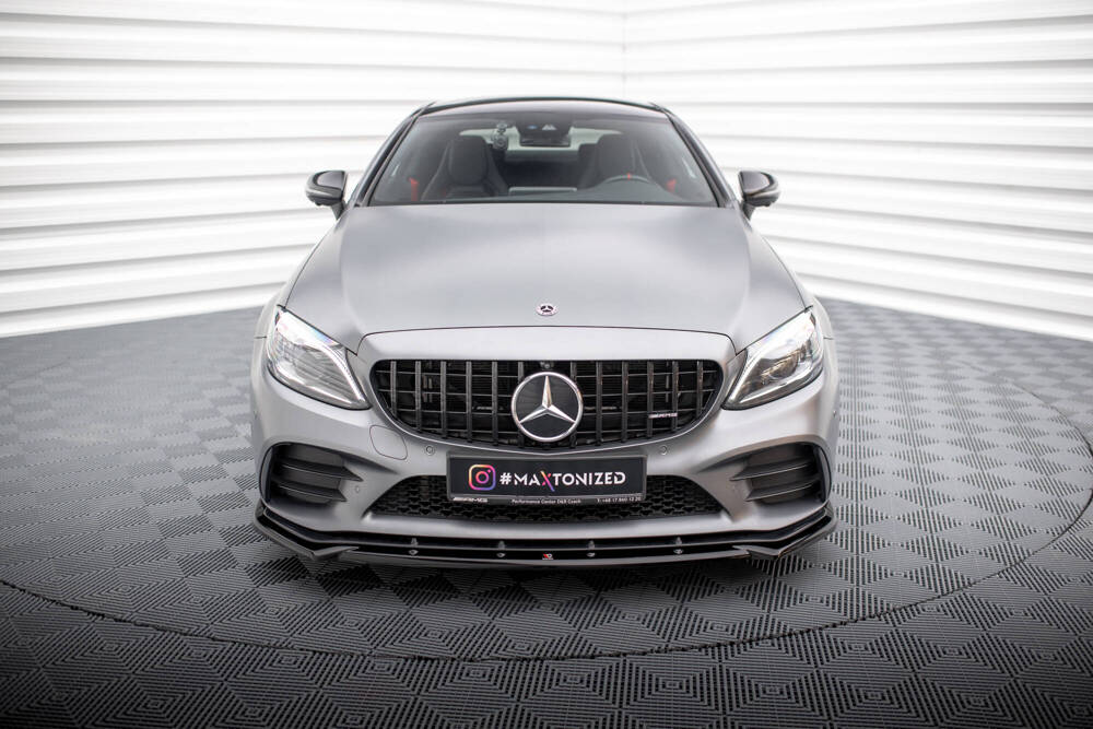 Splitter Przedni V.2 Mercedes-AMG C43 Coupe / Cabrio / Sedan / Estate C205 / A205 / W205 / S205 Facelift