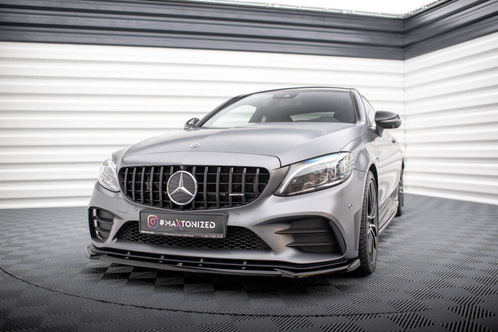 Splitter Przedni V.2 Mercedes-AMG C43 Coupe / Cabrio / Sedan / Estate C205 / A205 / W205 / S205 Facelift