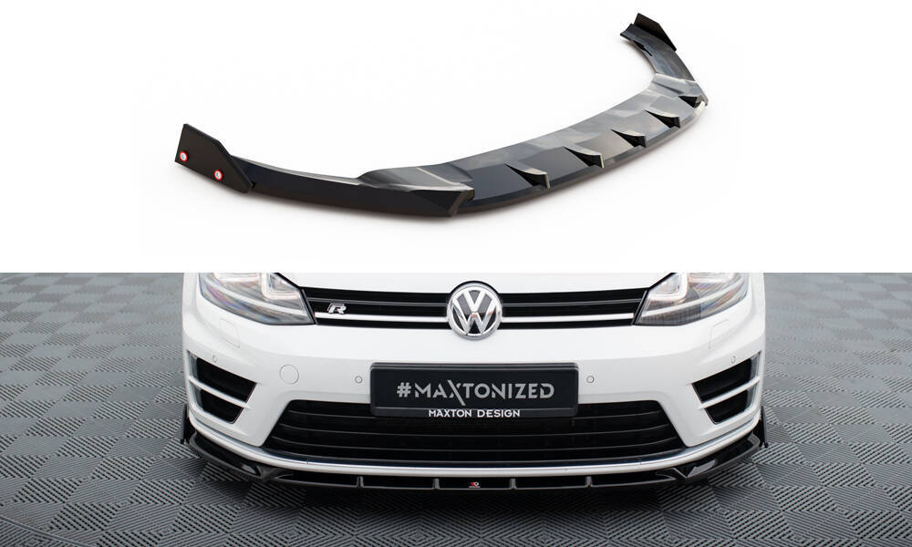 Splitter Przedni V.5 + Flaps Volkswagen Golf R / R-Line Mk7