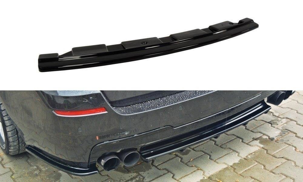 Splitter Tylny Środkowy BMW 5 F11 M-Pack - Without Vertical Bars (2 podwójne końcówki wydechu)