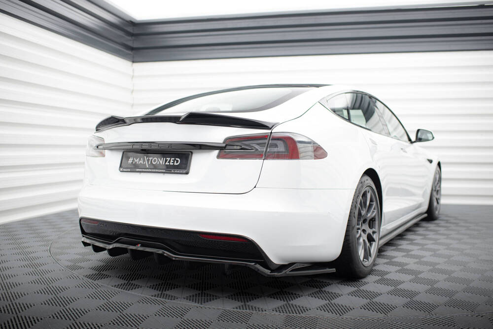 Splitter Tylny (Z Dyfuzorem) V.2 Tesla Model S Plaid Mk1 Facelift