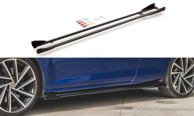 Dokładki progów Racing Durability + Flaps VW Golf 7 R / R-Line Facelift