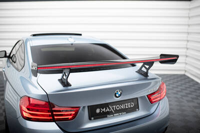 Karbonowy Spoiler Z Wewnętrznymi Wspornikami + LED BMW 4 F32 / 4 F32 M-Pack Coupe 