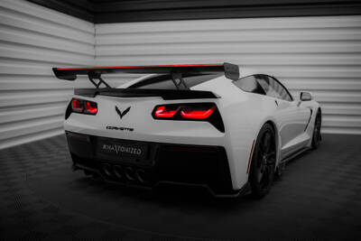 Karbonowy Spoiler Z Wewnętrznymi Wspornikami + LED Chevrolet Corvette Stingray / Grand Sport C7