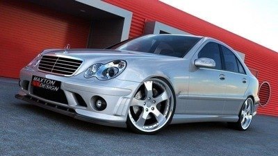 Splitter Przedni Mercedes C-Class W203 (Do zderzaka Me-c-203-AMG204-f1)