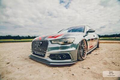 Splitter Przedni Racing Audi A6 C7 S-Line (2 Splittery = 1 zestaw)