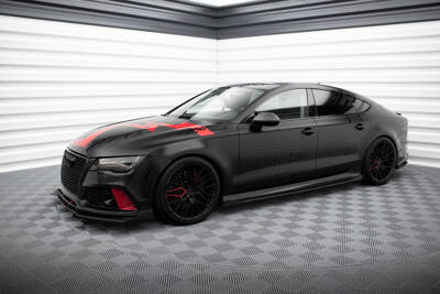 Splitter Przedni Street Pro + Flaps Audi A7 RS7 Look C7